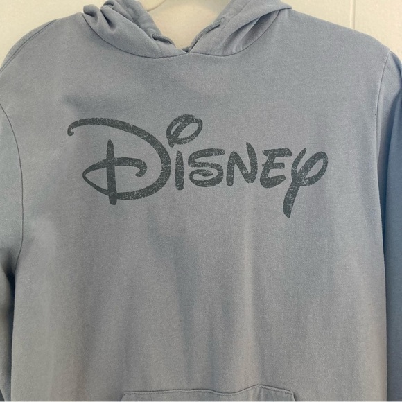 Disney Other - Disney Blue Logo Hoodie Sweatshirt Women’s Size Medium Lightweight Soft